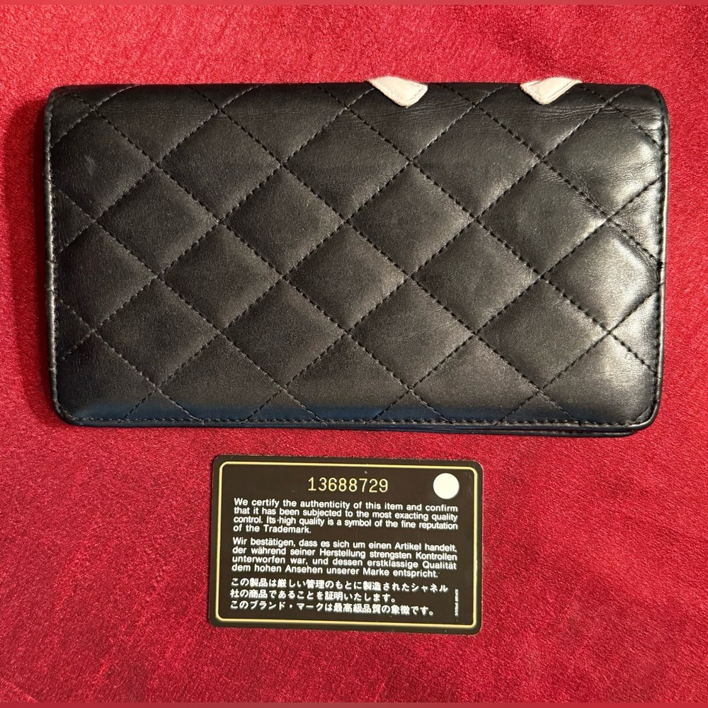 Chanel Cambon Quilted Lambskin Wallet,  Black - Picture 3 of 10